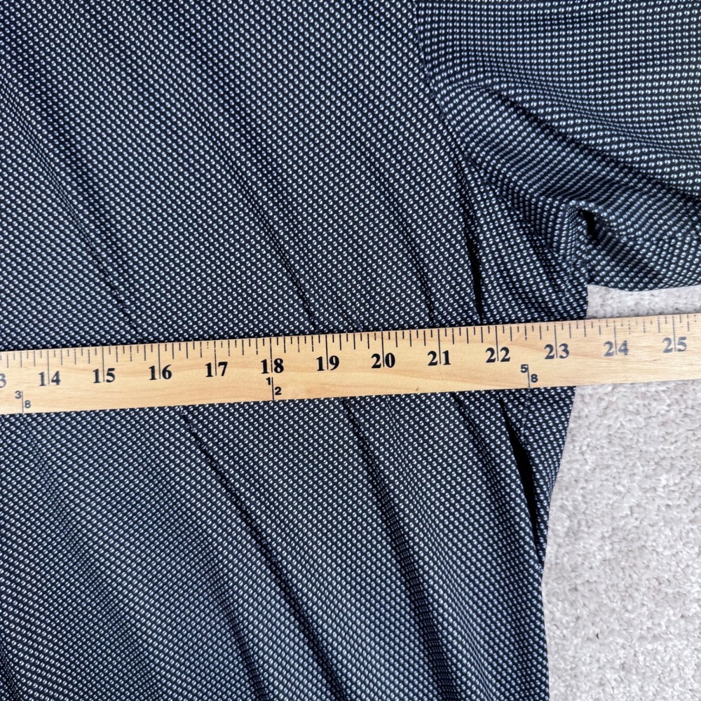 Cutter & Buck Mens XL Black White Micro Pattern Underwood Cup Golf Polo Shirt - Picture 9 of 10
